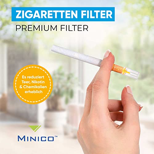 Minico Cigarette Filter | Cigarette Filter Attachment | Cigarette Filter Holder | Tar Filter | Micro Filtration System | Regular | Bag | 350 Pieces | 8Mm #TOP1
