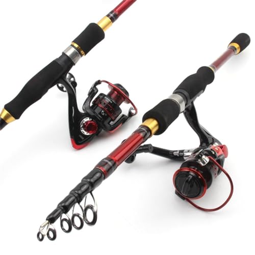 Canne à pêche rétractable 2.1m encombrement réduit pour pêcher partout - 7
