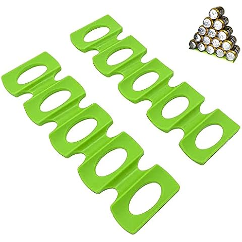 Bottle Stacking Mat, 2 Pcs Wine Rack, Bottle Organiser, Beer Can Holder Organiser, Bottle and Can Stacker for Fridge, Anti-Slip Silicone Foldable Wine Rack, for Beer Cola Beverage Food Cans Cover