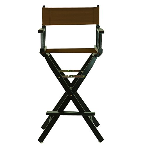 Casual Home 230-02/021-45 Director Chair 30" - Bar Height Blackframe/Brown Canvas #TOP1