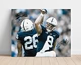 Penn State Autograph Print - Trace McSorley and Saquon Barkley - Dynamic Duo - 16x20 Poster Print