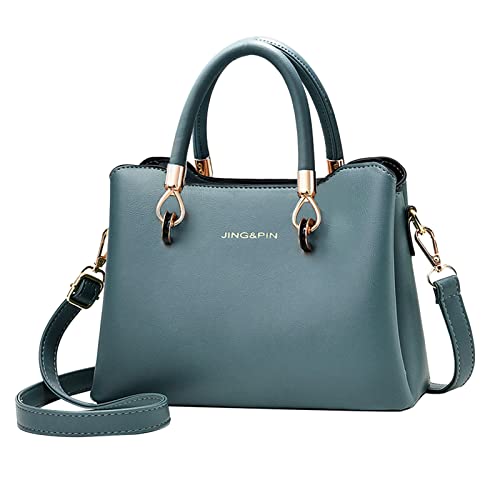 Borsa a Mano Moda Borsetta a Tracolla a Spalla Handbags per Lavoro Incontri Shopping B donna verde pelle sintetica