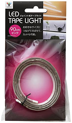 テープライト ピンク テープ長さ90cm 540lm ジョイント式 カット可能 長寿命 間接照明 イルミネーション ディスプレイ照明 店舗照明 非常用照明 LED 桃 JTL-90PK