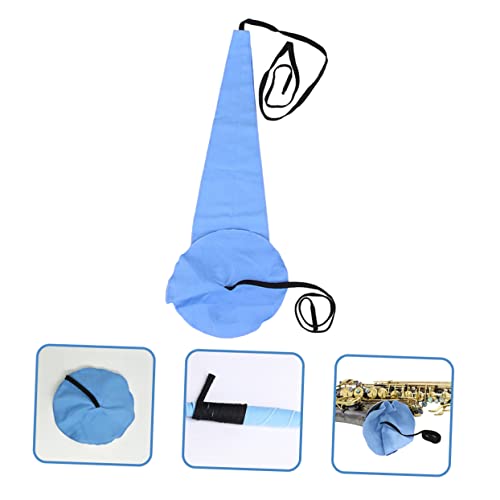 Wakauto Saxophone Cleaning Cloth Sax Cleaner Clarinet Swab Saxophone Supplies Wiping Cloth Mouthpiece Cleaning Tools Saxophone Cleaner Instruments Cleaning Cloths Oboe Swab Blue Faux Suede