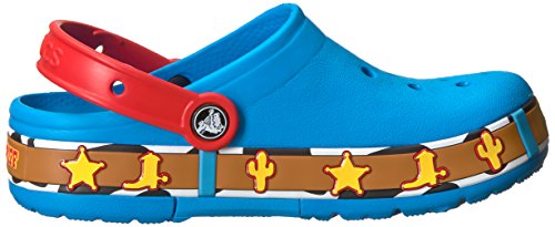 Sandália, Crocs, Lights Crocband Woody Kids, Ocean, 24, Criança Unissex