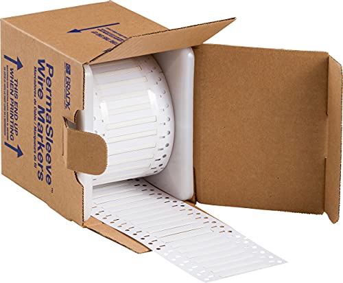 Gaine thermorétractable ouverte blanche PermaSleeve pour marquer les câbles déjà posés