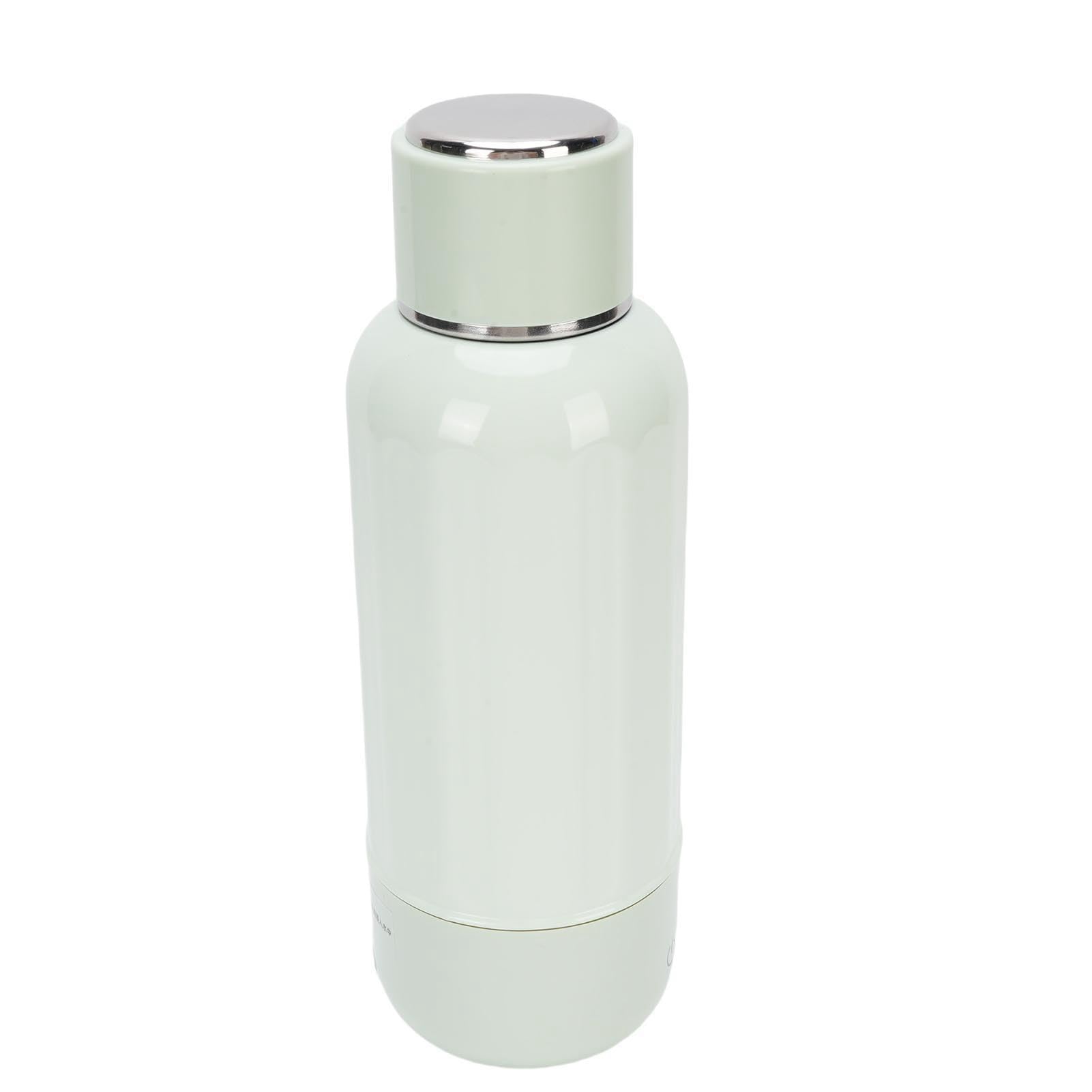 TARSHYRY Reise-Wasserkocher, Kabellos, Wiederaufladbar, Tragbar, Kleiner Wasserkocher, Heizung mit 5 Temperaturreglern für Camping, Auto, Reisen, Outdoor, 316 Edelstahl, 500 Ml (GREEN)