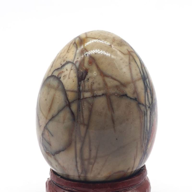 Piedra de cristal natural de 34x44mm, artesanía mineral pulida a mano 6