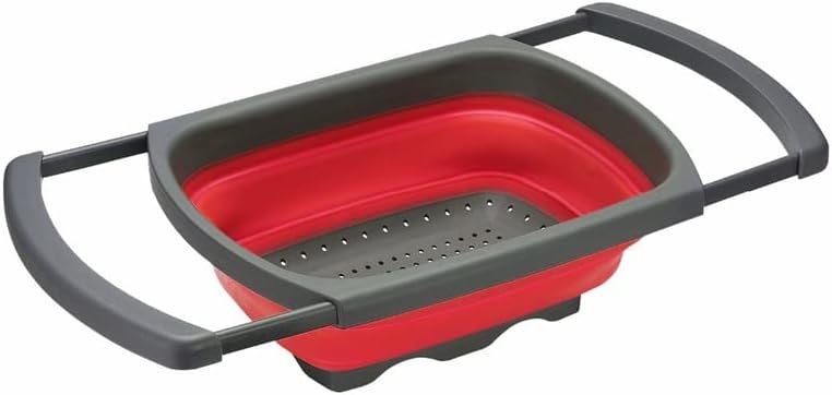 Foldable Scalable Colander Kitchen Sink Fruit Vegetable Washing Basket Collapsible Drainer Strainer Portable Tool (Color : B) (C)