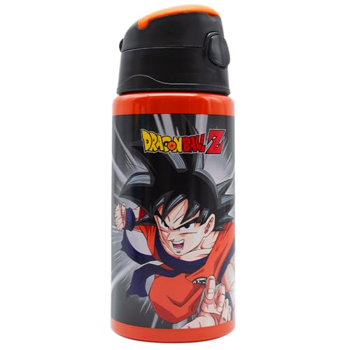 ms móvil shop Botella de Aluminio Flip DBZ Cantimplora de Agua 500ml para Niños Reutilizable Libre de BPA | Producto...