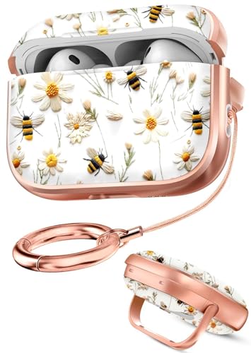 Joyleop AirPods Pro 3�p�P�[�X ���S���b�N�t�� - ���킢���K�[���[���I�f�U�C�� �����p �O�����n�[�h�ی�J�o�[ AirPod Pro 3rd�P�[�X �L�[�`�F�[��&�d�b�X�^���h�t�� �I�̉�