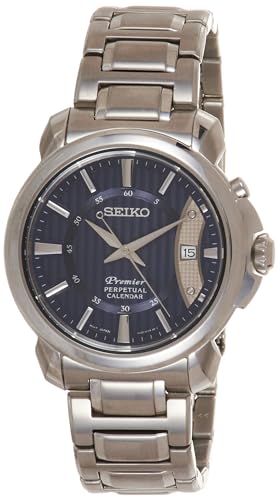 Seiko Premier Quartz Perpetual Calendar | Steel | Blue Dial | SNQ157