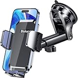 Blukar Handyhalterung [2023 Stabilere Version] Handyhalter fürs Auto Armaturenbrett & Windschutzscheibe KFZ Handy Halterung mit EIN-Knopf-Release 360° Drehbar für iPhone, Huawei, Xiaomi, Galaxy