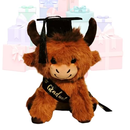 Cadeau de fin d'études : poupée de bétail en peluche de 25cm pour féliciter vos proches