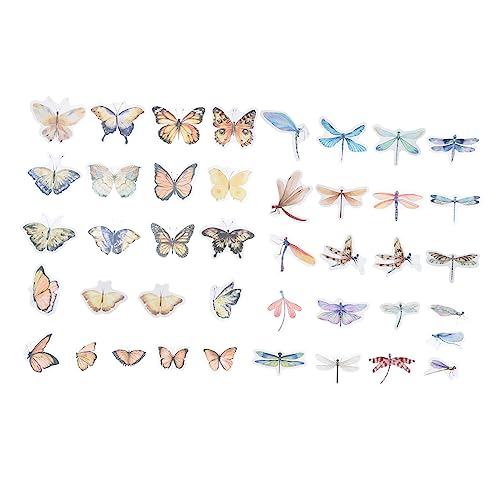 NUOBESTY 80個 ポケットステッカー のステッカー アクセサリー 三つ ホーム置物 ビニール 室内置物 シール DIYアートクラフトステッカー 乳製品ステッカー 防水ステッカー ペット