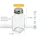 1st Choice Salt and Pepper Shakers with Stainless Tops Set of 2 (Square Shakers)