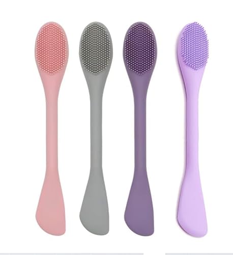 BleshiFashi Premium Silicone Facial Cleansing Brush Combo 4pcs,Mask Applicator and