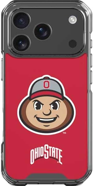 Skinit Clear Phone Case Compatible with iPhone 17 Pro - Officially Licensed Ohio State University The Ohio State Buckeyes Design