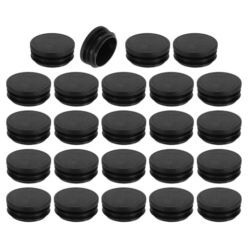 uxcell Round Plastic Plug,42mm(1.65") OD Furniture Leg Pipe Insert 24Pcs