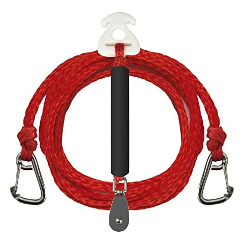 Cyberoctopus 3.6m/12FT Tow Harness Connector for Watersports, Heavy Duty Boat Tow Harness with 2 Hook for 1-3 Rider Cover