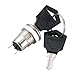 Baomain On Off Two Terminals Keyswitch Keylock Switch with Keys 2 Pack