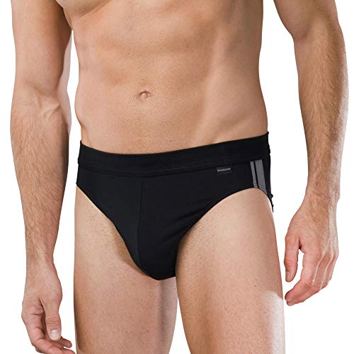 Preisvergleich Produktbild Schiesser 3-er Pack Rio-Slip Bluebird Cotton 5, schwarz / black