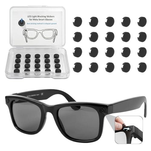 20Pcs Low-Profile Black Light Blocking Stickers, Compatible with Popular Smart