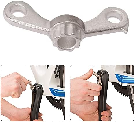 DSFSAEG Bike Crank Removal Tool Repair Safety Hook Bottom Fit for Shimano Hollowtech II