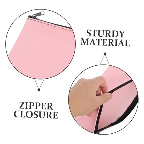 2pcs Bank Bags With Zipper: Pu Leather Money Storage Pouches - Bank Deposit & Receipt Bags For Business And Everyday Use3