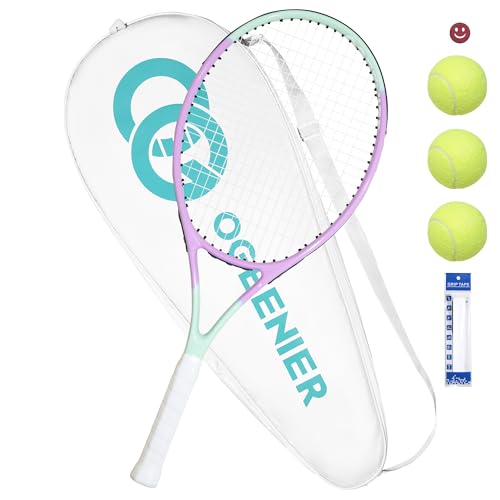 OGEENIER 27" Tennis Racket Set with Overgrip & Balls