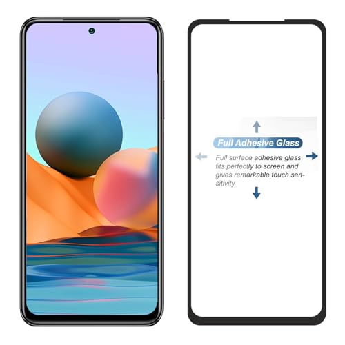 Image of POPIO Military-Grade Gorilla Tempered Glass for Xiaomi Redmi Note 10 / Redmi Note 10s | 9H Hardness, Edge-to-Edge, Bubble-Free