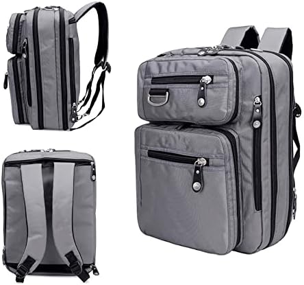 SIDUFHAOPKLL 17.3/18.4 Gaming Laptop Briefcase 3-in-1 Multi-Purpose Backpack Business Messenger Shoulder Bag Handbag image 3