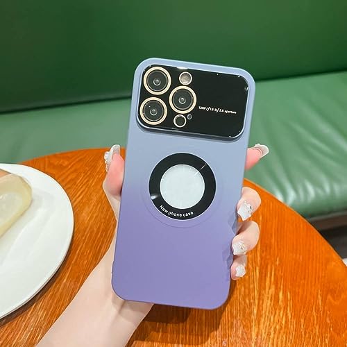 Coque silicone liquide dégradé iPhone 14 contre les chutes et rayures
