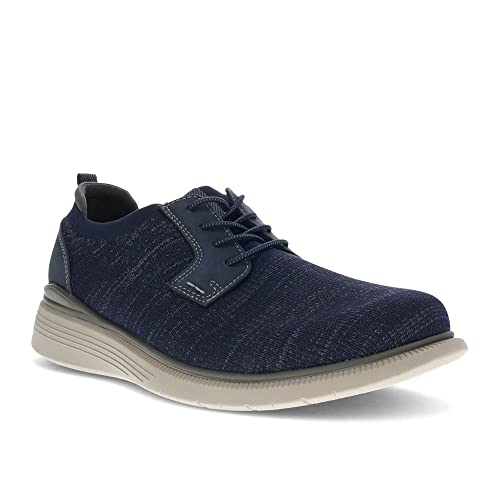Image of DOCKERS Mens Andover Casual Oxford Shoe, Navy /Grey, 8.5 M