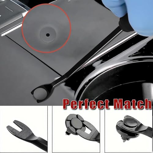 Image of 1 PCS Car Clips Fastener Remover Tool, Car Panel Dashboard Door Window Tool, Fastener Car Panel Door Interior Window Tool, Clip Puller Rivet Removal Tool (Black)