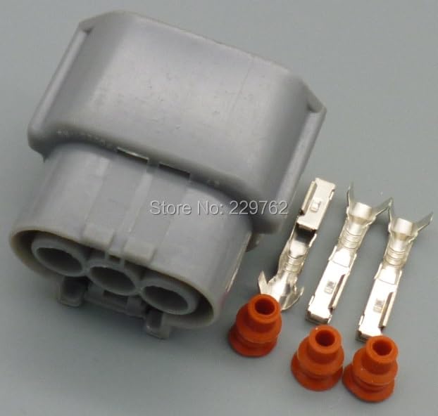 Yierxjwshx 3 Pin 2.2mm Car Waterproof Automotive Sensor Connector Plug 6189-0779 Ignition Coil Socket for Nissan BYD F0 - (Color Name: 100sets)