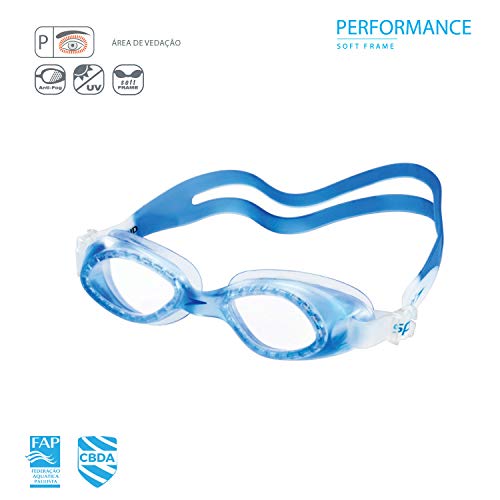 Óculos de Natação Legend, Speedo, Azul Cristal, Azul Cristal, Único