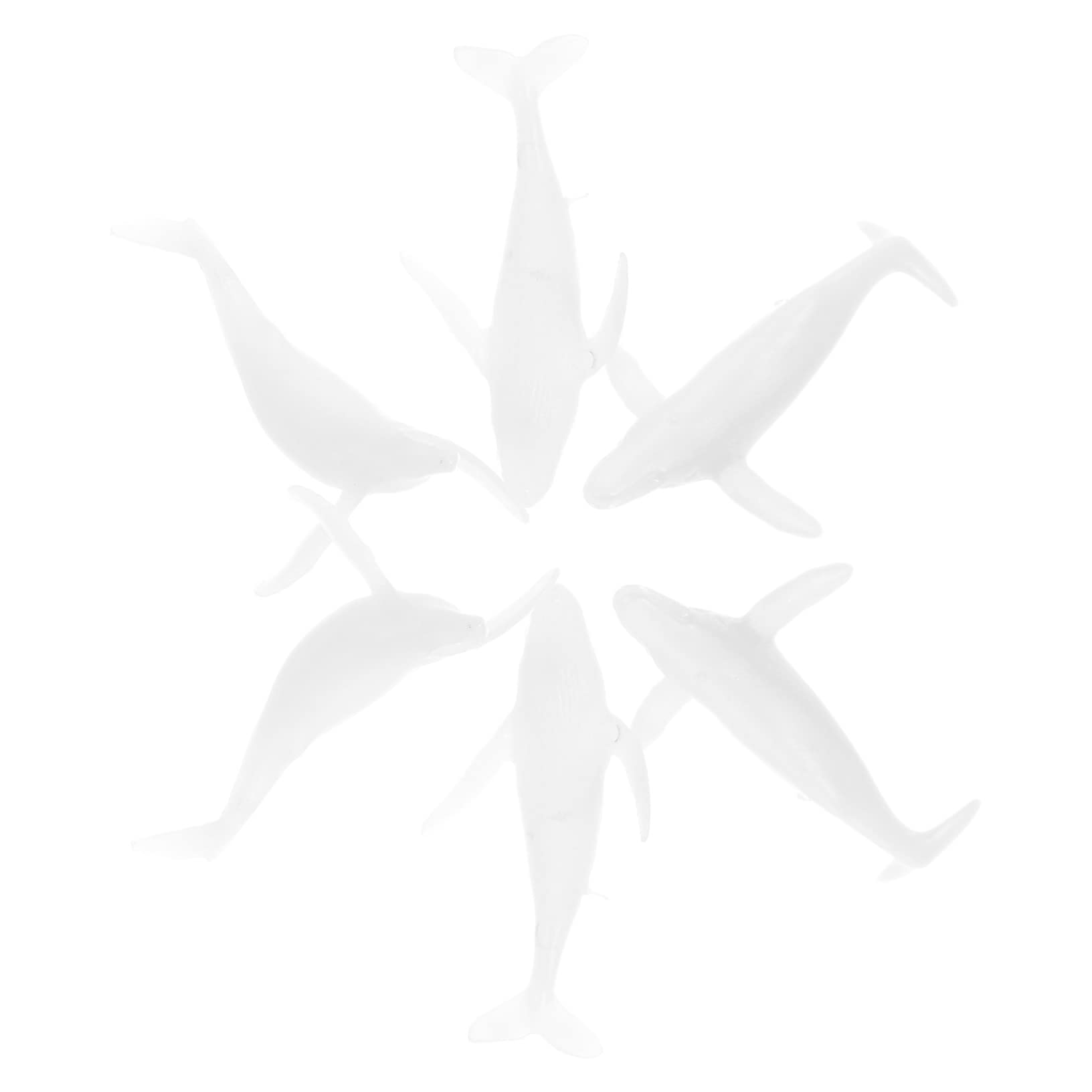 Angoily DIY Craft Material 6pcs Models Epoxy Filler for Aquarium Decoration Whale Themed