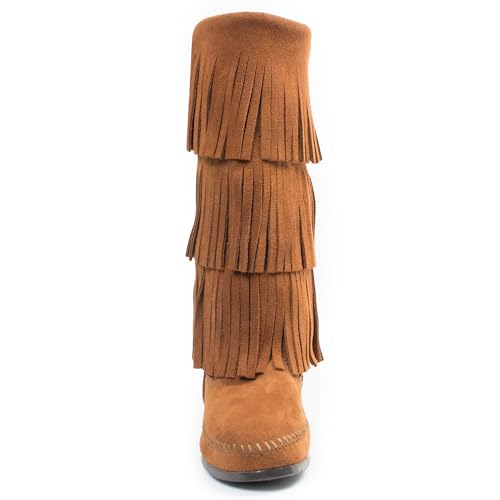 Minnetonka Women's 3-Layer Fringe Boot3
