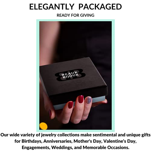 Beaux Bijoux Nautical Octopus Caribbean Natural Larimar Gemstone Sterling Silver Pendant 18’’ Necklace Jewelry For Women Or Teens #TOP5