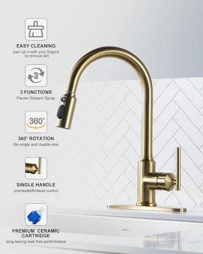 Robinet remplissage pot de cuisine HMJGDZG avec douchette rétractable - 3