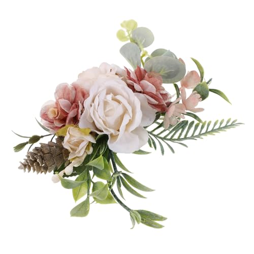 Horquilla ligera decorativa con cristales facetados y acabado de alta joyería para novias