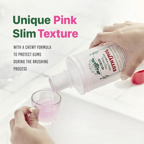 Euthymol Mundspülung Original 500ml x 2, Ohne Fluorid, Intensiver Geschmack, Reduziert Plaque, Gesunde Zähne & Zahnfleisch, Erfrischt den Atem, Tägliche Mundpflege – Bild 4