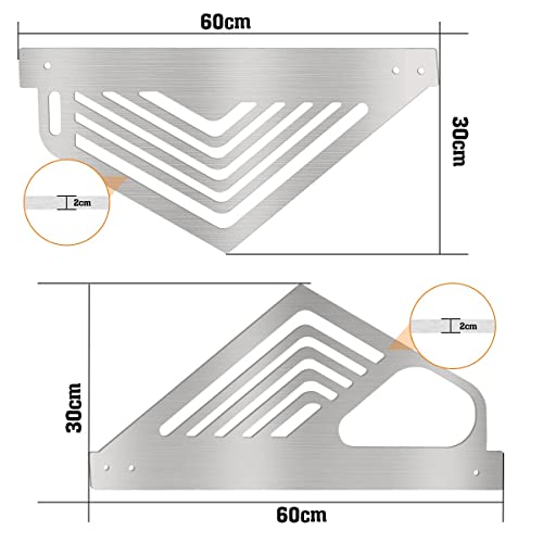 Image of Engine Bay Panel Cover, Auto Aluminium Oxidation Engine Protector Splash Shield, Left Right Engine Case Guards, Compatible with Corvette C8 2020-2022 (Silver)