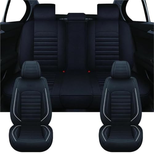Ensembles de housses de siège de voiture universelles en similicuir noir pour ID4 et Bora