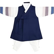 Korean Boy Hanbok 100days10y/o 3pcs Hanbok Set Korean Traditional Dress Baby Boy Kids Hanbok 2 Colors