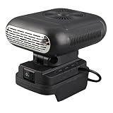 Fafeicy Calentador Portátil de Batería para Espacio: 90°C, 2 Temperaturas Ajustables, 2 Puertos USB, Sin Batería, Compatible con BL1830 BL1850 BL1840