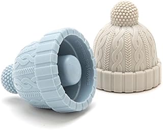 Beanie Cap Decorative Silicone Bottle Stopper in a gift box, Set of Two