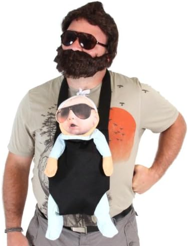 TV Store The Hangover Alan Costume Accessories Set (Baby Carrier 2 Sunglasses Beard)