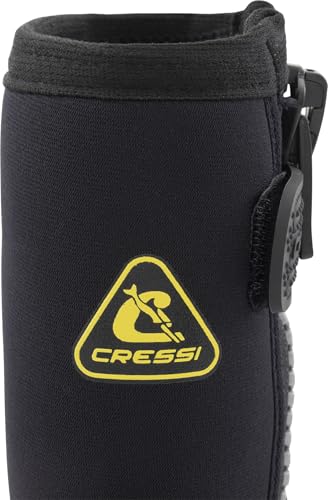 Cressi ReefTech Boots 5mm S (38/39 EU) - Unisex 5mm Schwarz Neoprenstiefel mit Doppeltem Futter, ideal für Wassersport, Speziell Entwickelt, zum die Füße vor Kälte zu Schützen, S (38/39)